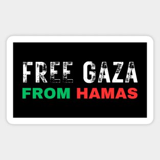 FREE GAZA FROM HAMAS SIMPLE Magnet